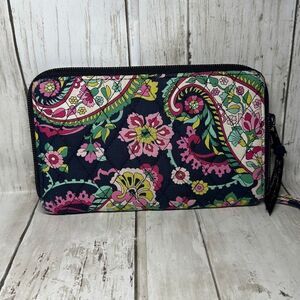 Vera Bradley Petal Paisley Wristlet Wallet Tech Case